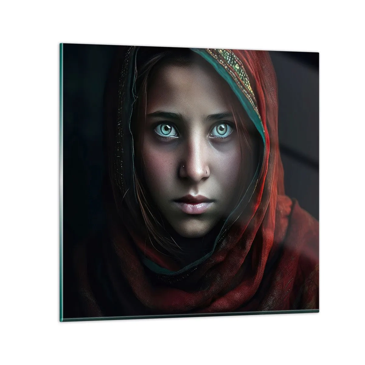 Glasbild - Bild auf glas - Prinzessin aus dem Osten - 60x60 cm