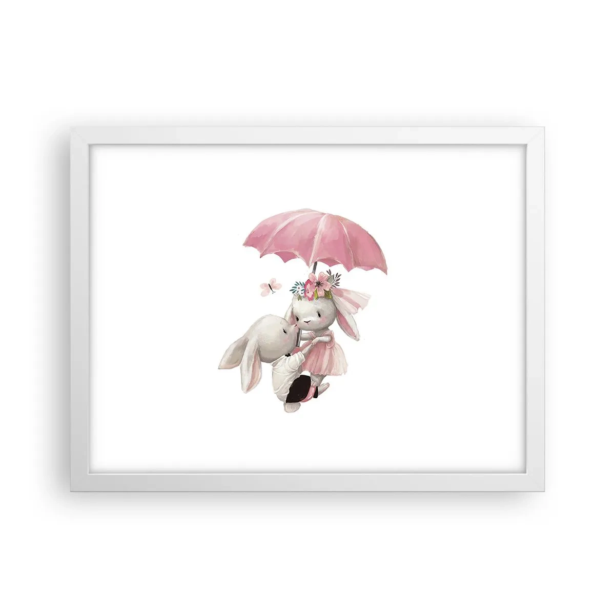 Poster in einem weißen Rahmen - Das ist eben Liebe - 40x30 cm