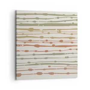 Bild auf Leinwand - Leinwandbild - Musikalische Notation von Farben - 60x60 cm