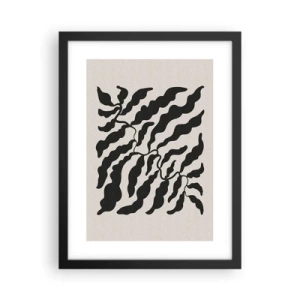 Poster in einem schwarzem Rahmen - Natur des Quadrats - 30x40 cm