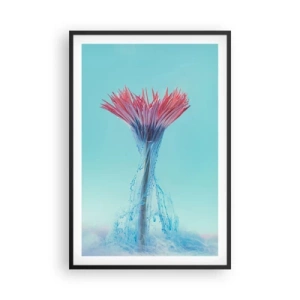 Poster in einem schwarzem Rahmen - In einer belebenden Umarmung - 61x91 cm