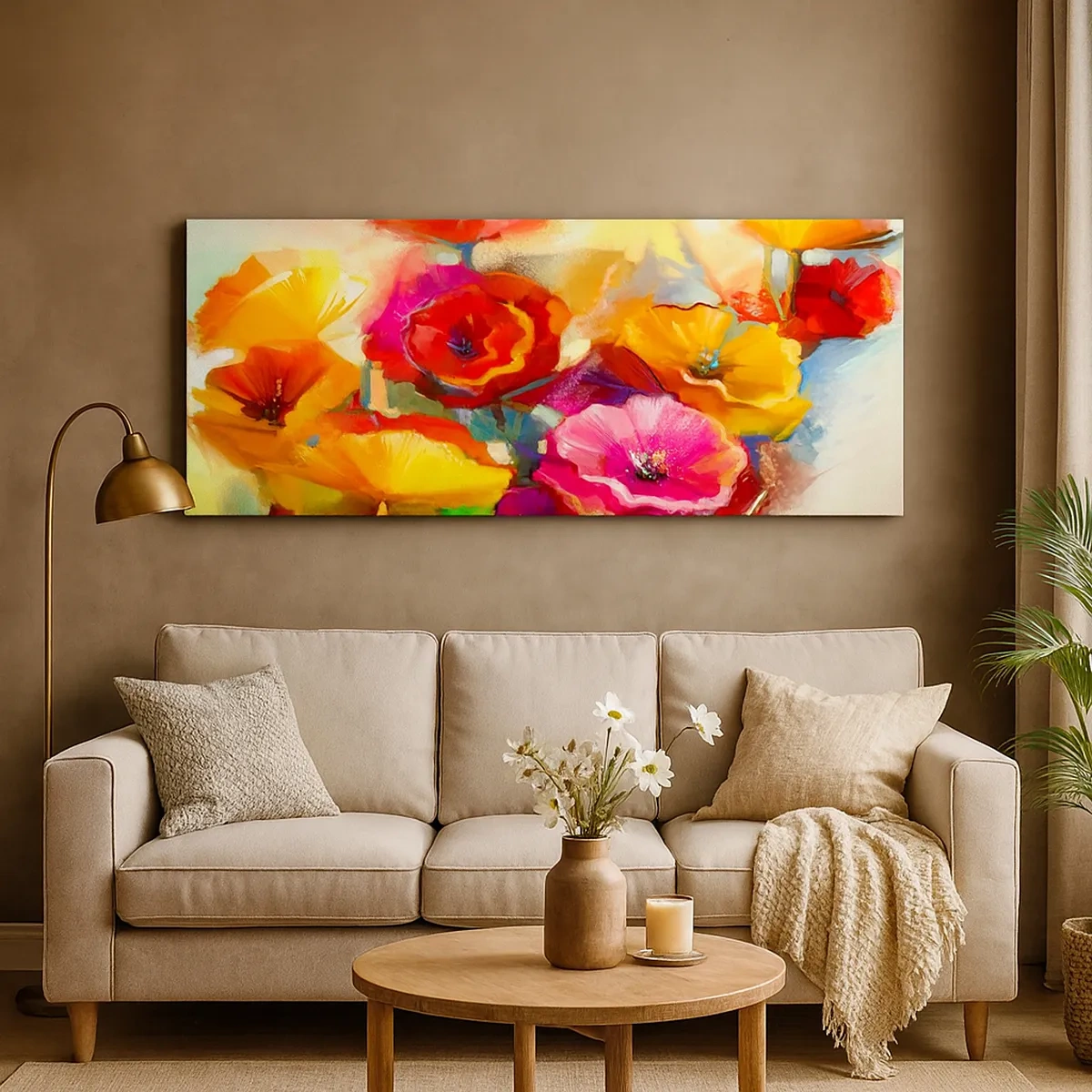 Bild auf Leinwand - Leinwandbild - Nicht nur rot - 30x30 cm