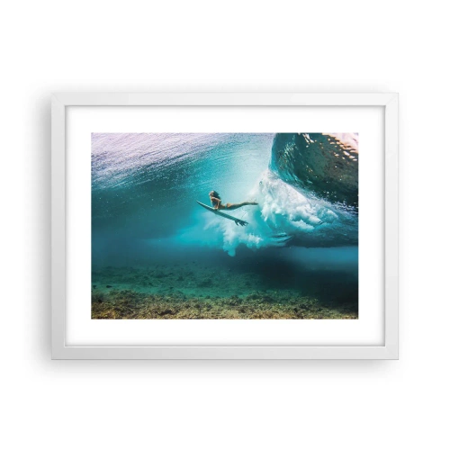 Poster in einem weißen Rahmen - Unterwasserwelt - 40x30 cm