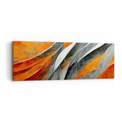 Bild auf Leinwand - Leinwandbild - Hitze und Kälte - 90x30 cm