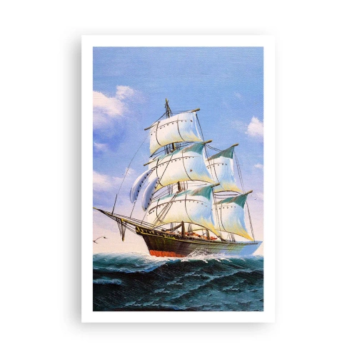 Poster - Mit Stolz mit dem Wind - 61x91 cm