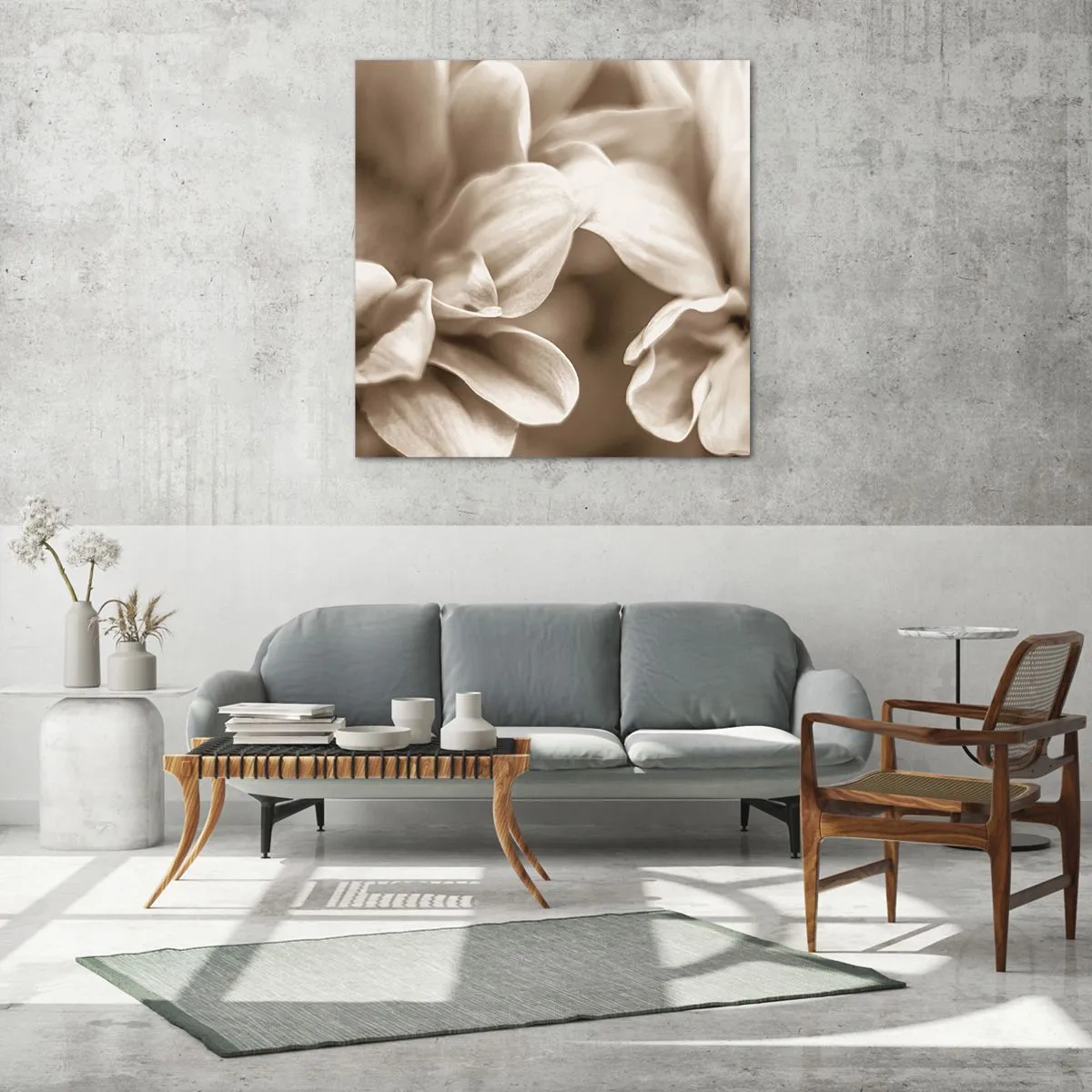 Glasbild - Bild auf glas - So sanft wie ein Lächeln - 30x30 cm