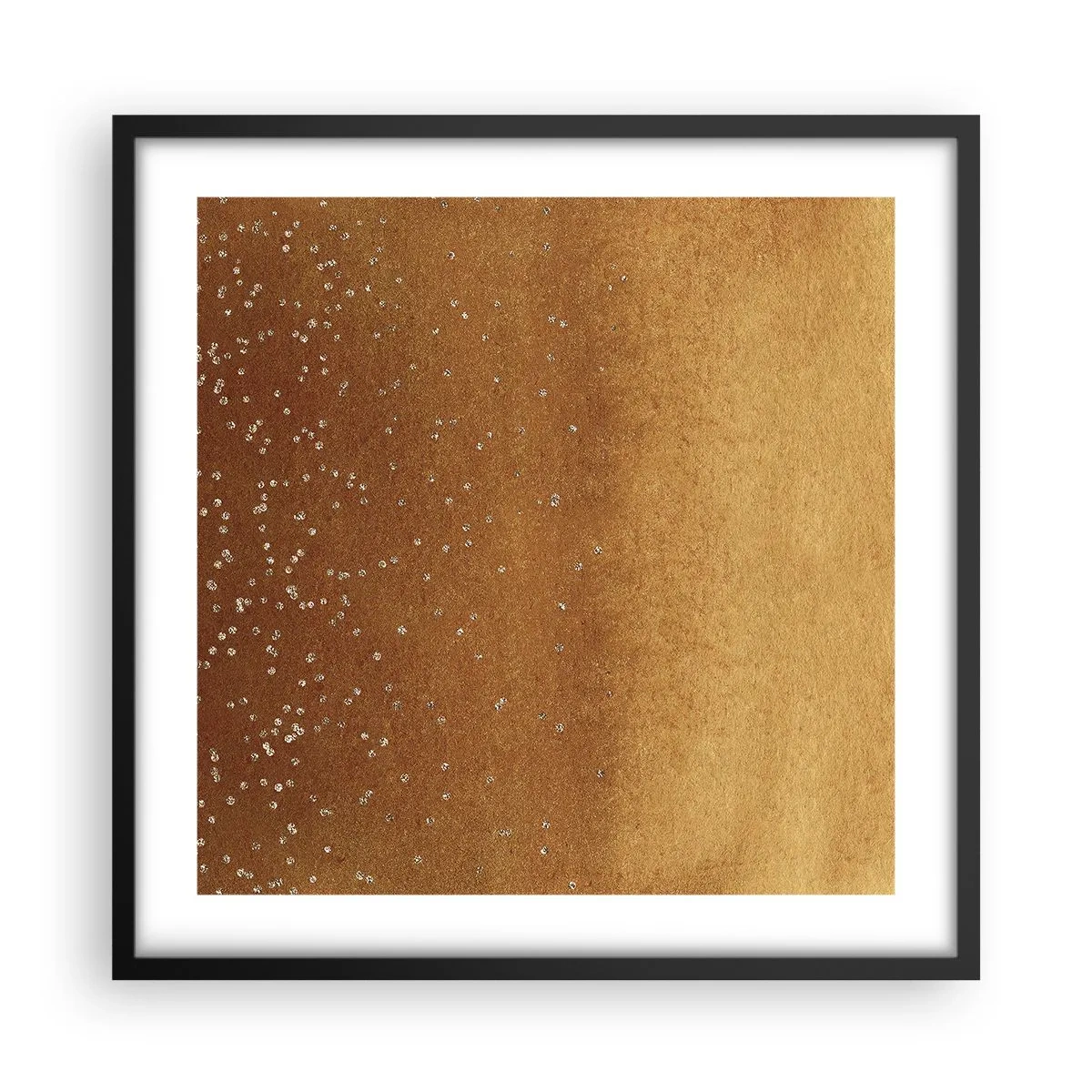 Poster in einem schwarzem Rahmen - Die Geburt des Lichts - 50x50 cm