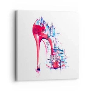 Bild auf Leinwand - Leinwandbild - Ein Großstadt-Dandy - 30x30 cm