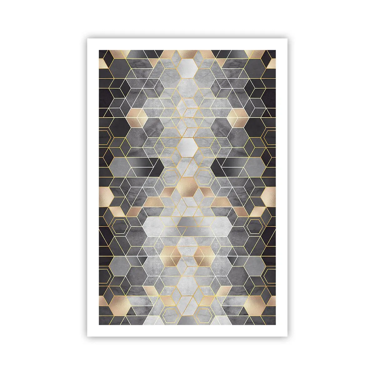 Poster - Diamant-Komposition - 61x91 cm