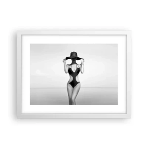 Poster in einem weißen Rahmen - Mein Name ist: Eleganz - 40x30 cm