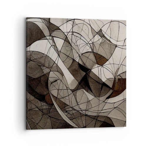 Bild auf Leinwand - Leinwandbild - Zirkulation von Erdfarben - 70x70 cm