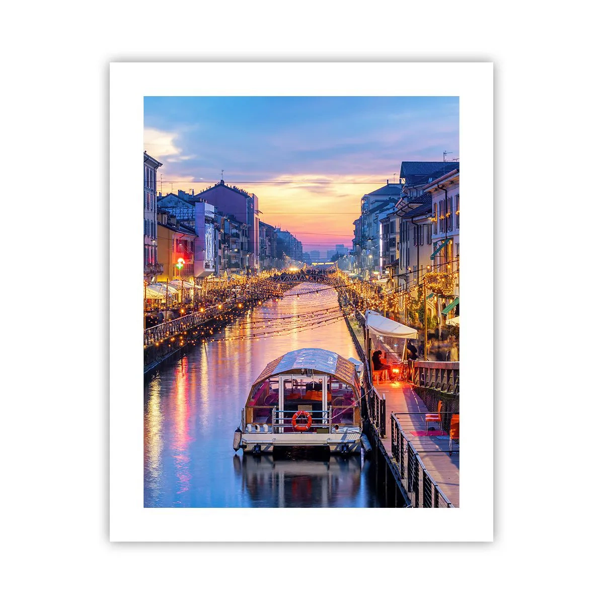 Poster - Ein Abend voller Licht und Spaß - 40x50 cm