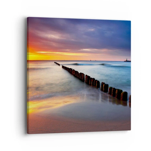 Bild auf Leinwand - Leinwandbild - Lausche der Stille - 40x40 cm