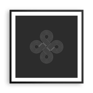 Poster in einem schwarzem Rahmen - Im keltischen Geist - 60x60 cm