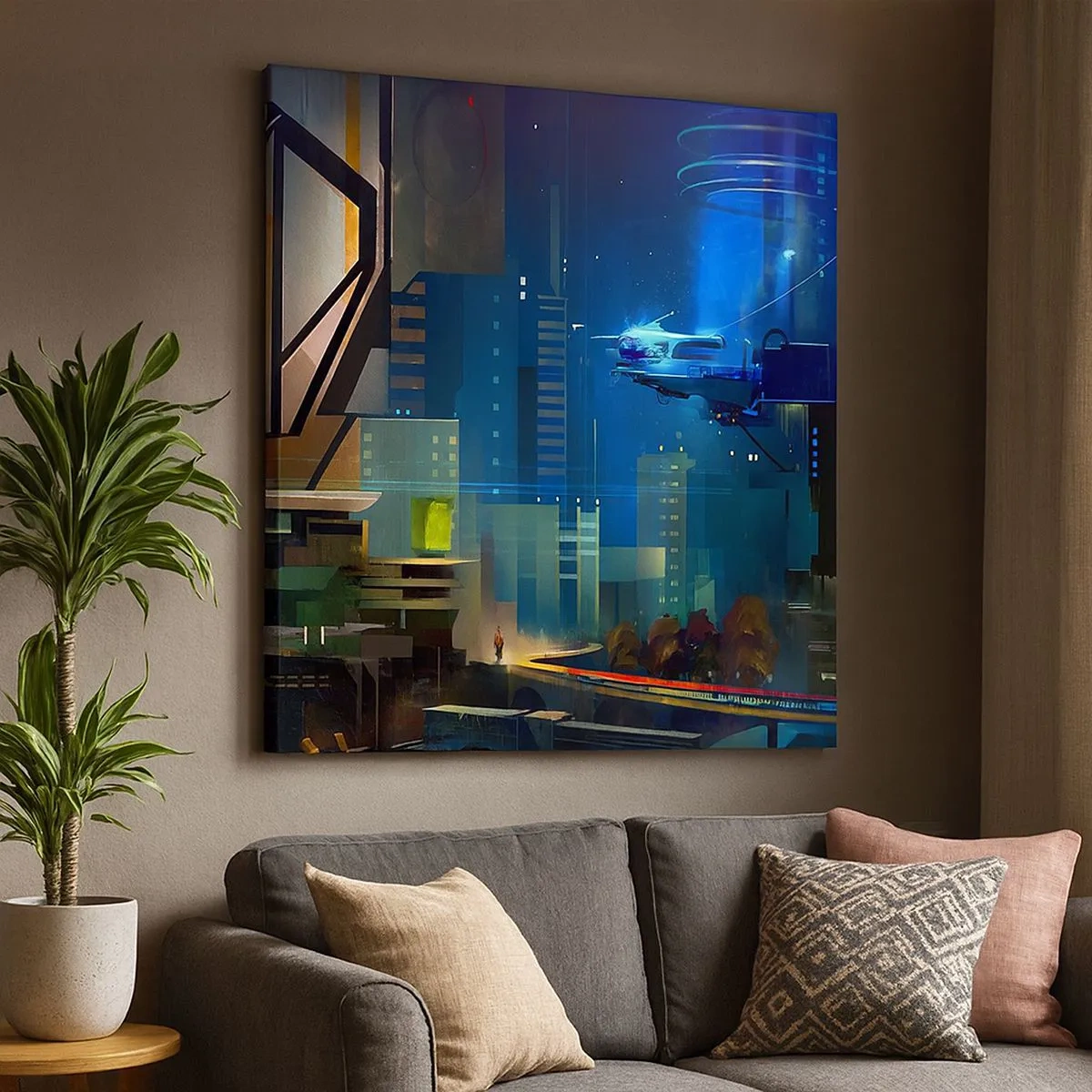 Bild auf Leinwand - Leinwandbild - In naher Zukunft - 30x30 cm