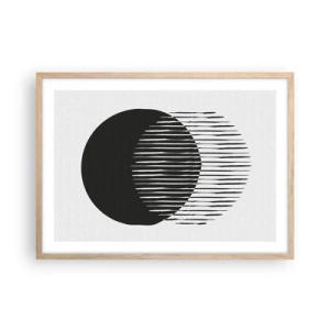 Poster in einem Rahmen aus heller Eiche - Sein Alter Ego - 70x50 cm