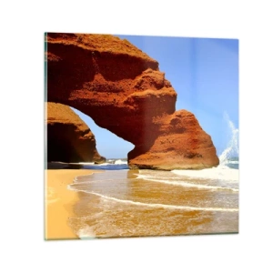 Glasbild - Bild auf glas - Wasser und Wind seit Tausenden von Jahren - 60x60 cm