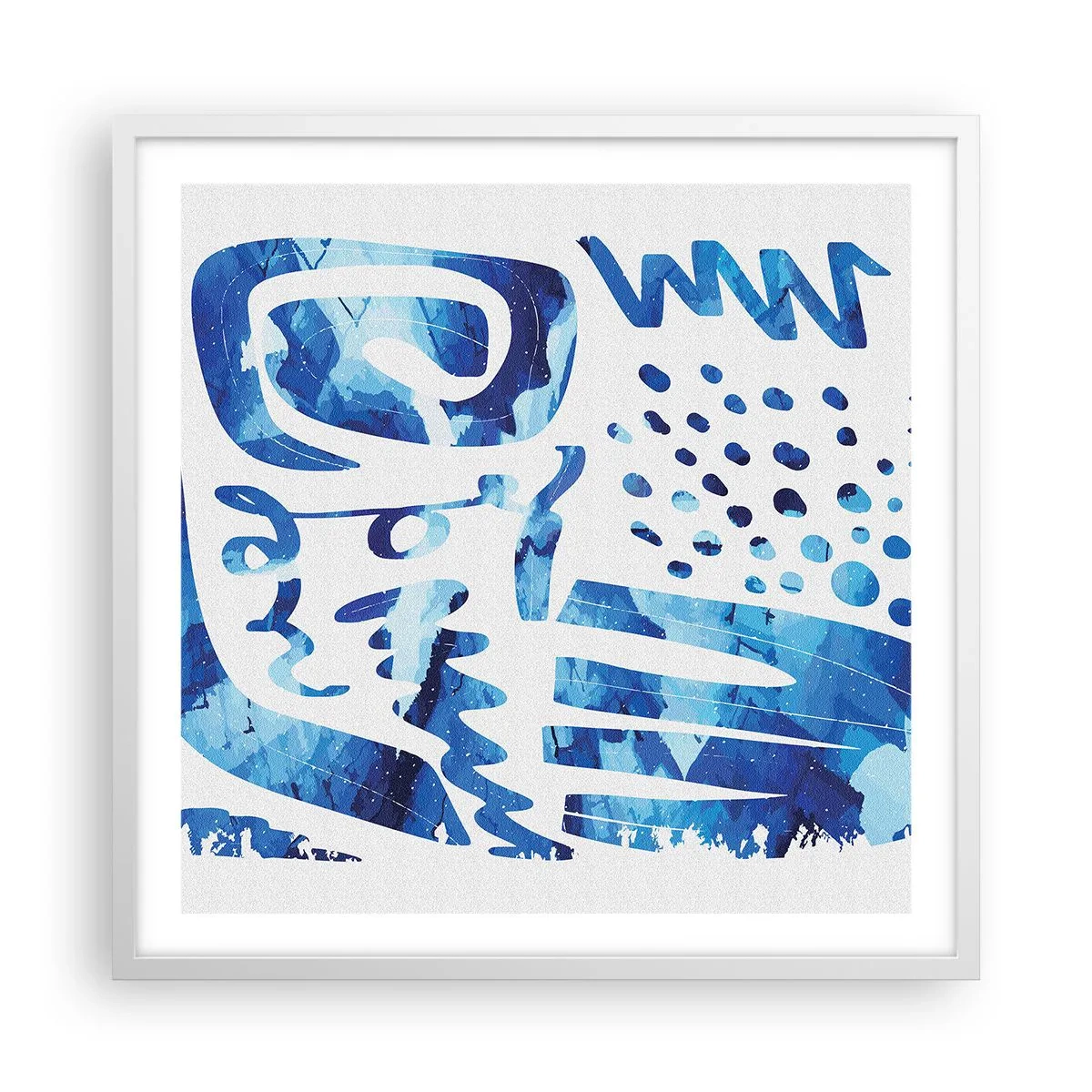 Poster in einem weißen Rahmen - Zurück zu den Wurzeln - 60x60 cm