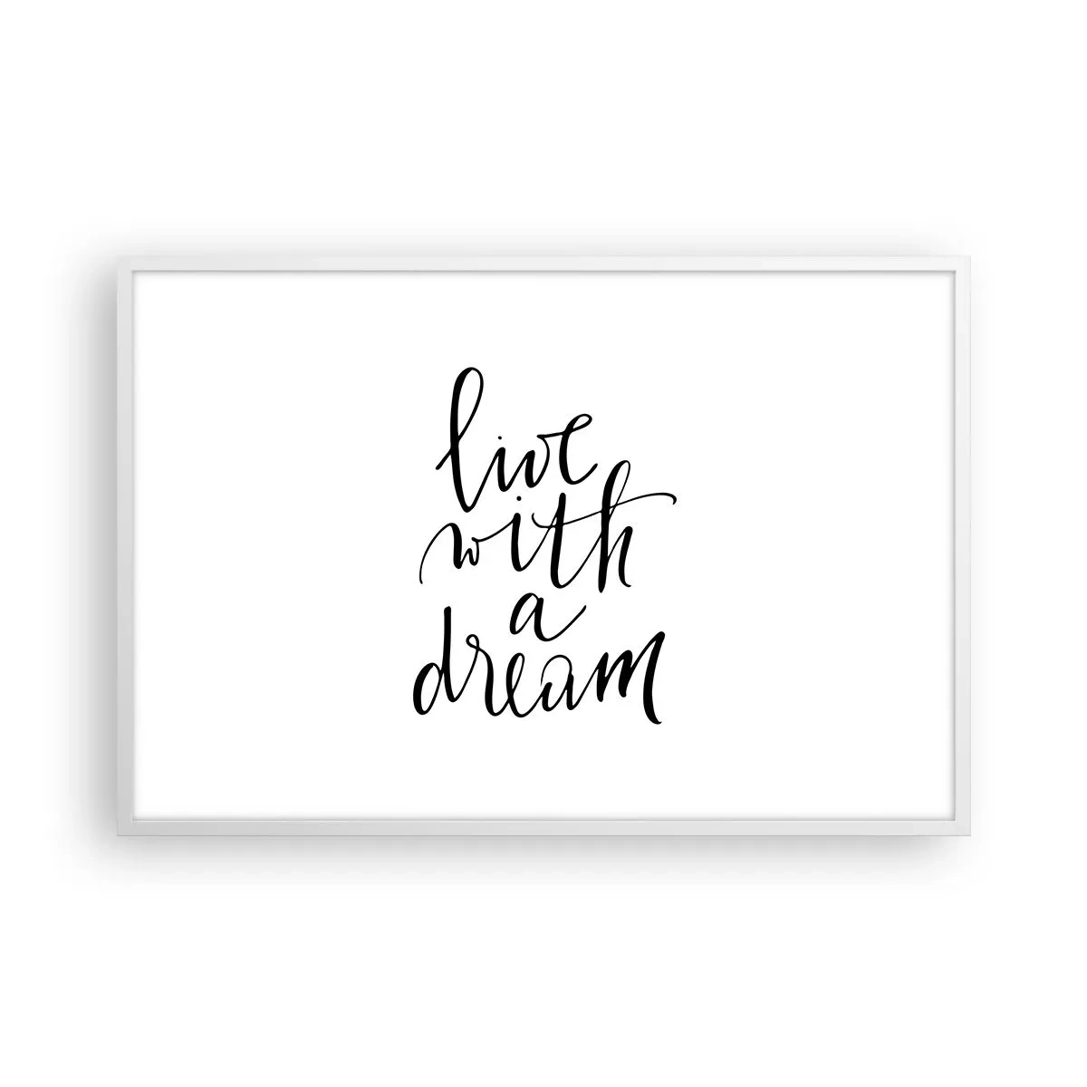 Poster in einem weißen Rahmen - Na sicher - 91x61 cm