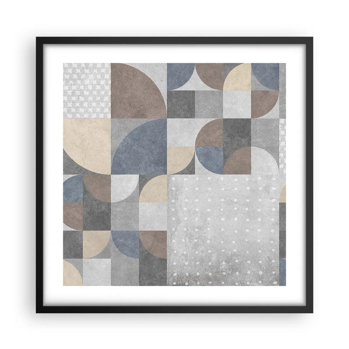 Poster in einem schwarzem Rahmen - Keramische Fantasie - 50x50 cm