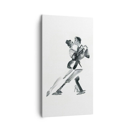 Bild auf Leinwand - Leinwandbild - In einem Schlag - 45x80 cm