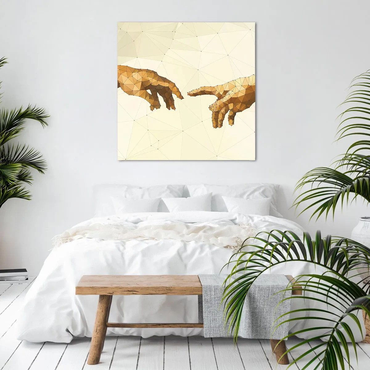 Bild auf Leinwand - Leinwandbild - Göttliche Geometrie - 50x50 cm