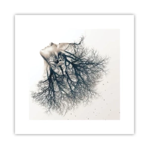 Poster - Dem Rauschen der Bäume lauschen - 30x30 cm