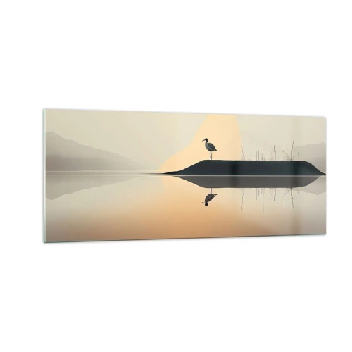 Glasbild - Bild auf glas - Herr am See - 100x40 cm