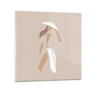 Glasbild - Bild auf glas - Mode macht Spaß - 50x50 cm