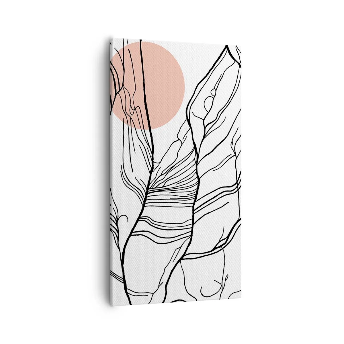 Bild auf Leinwand - Leinwandbild - In einem Netz aus Zweigen - 55x100 cm