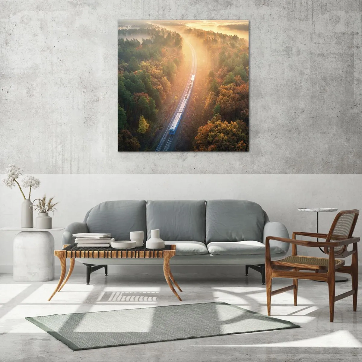 Glasbild - Bild auf glas - Herbstreise - 30x30 cm