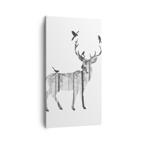 Bild auf Leinwand - Leinwandbild - Guter Waldgeist - 45x80 cm