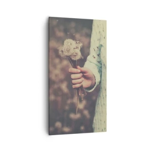 Bild auf Leinwand - Leinwandbild - Bitte behalte sie - 55x100 cm