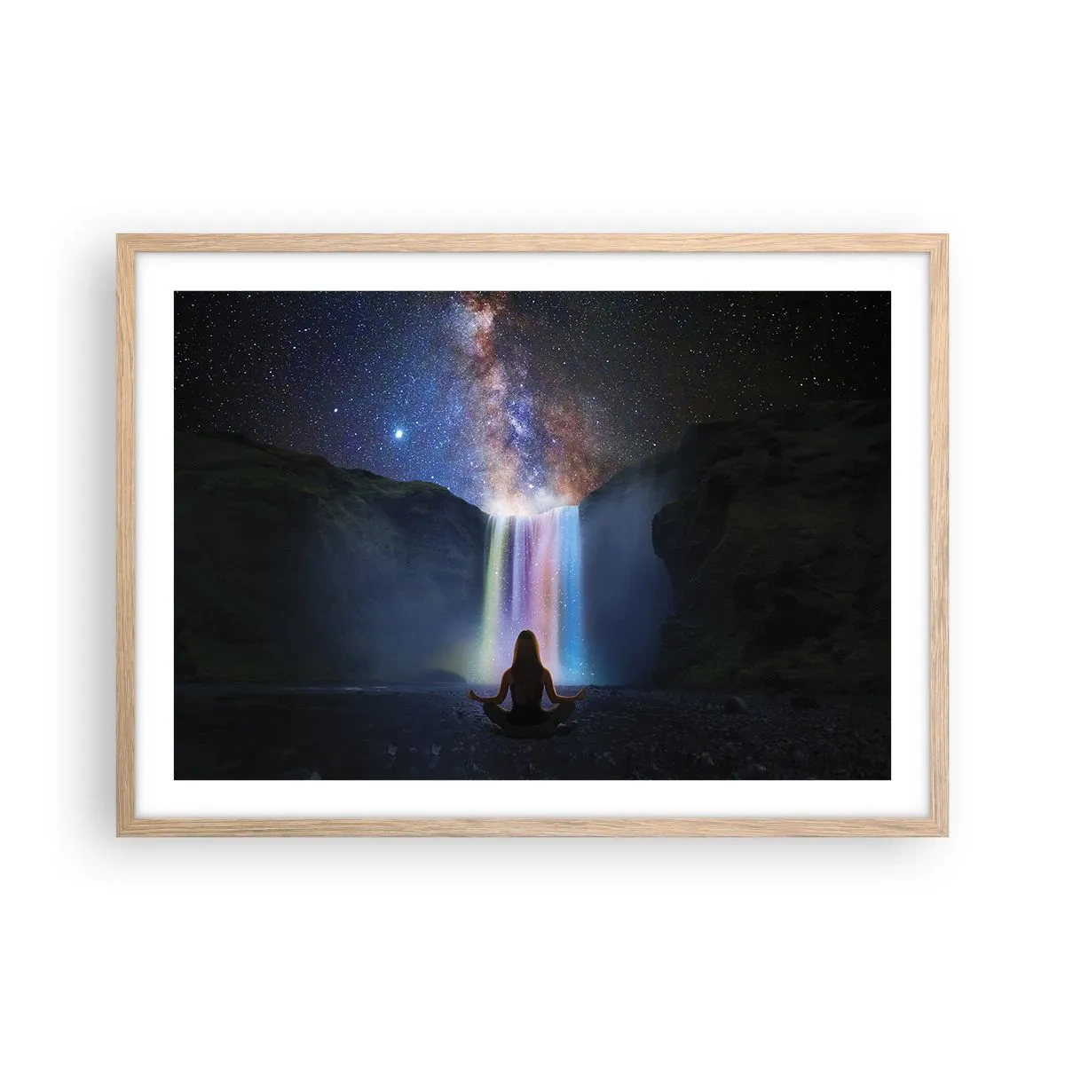 Poster in einem Rahmen aus heller Eiche - Absolute Harmonie - 70x50 cm
