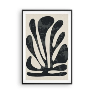 Poster in einem schwarzem Rahmen - Vielfingrige Abstraktion - 61x91 cm