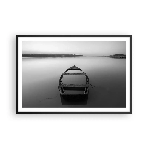 Poster in einem schwarzem Rahmen - Sehnsucht und Melancholie - 91x61 cm
