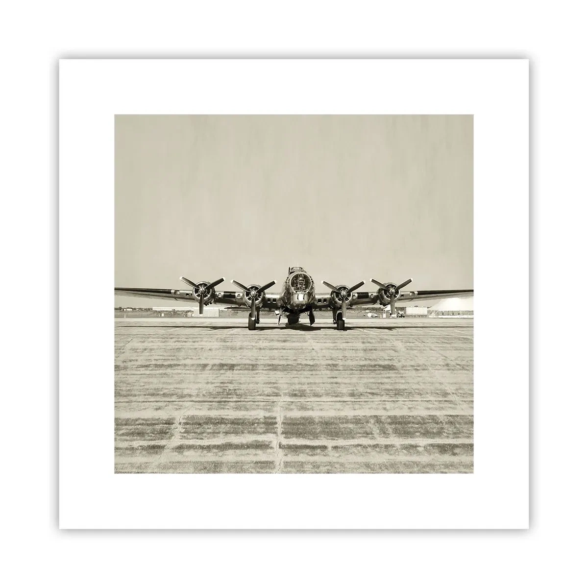 Poster - Wie immer bereit - 30x30 cm