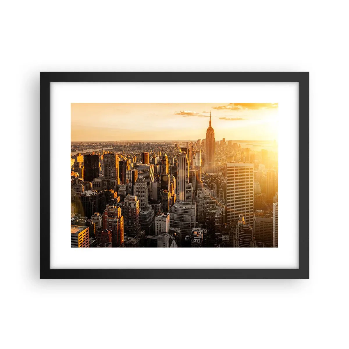 Poster in einem schwarzem Rahmen - In der Sonne wachsen - 40x30 cm