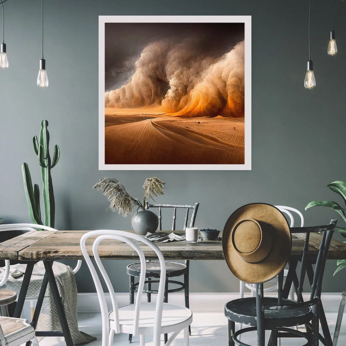 Poster - Zorn der Wüste - 30x30 cm
