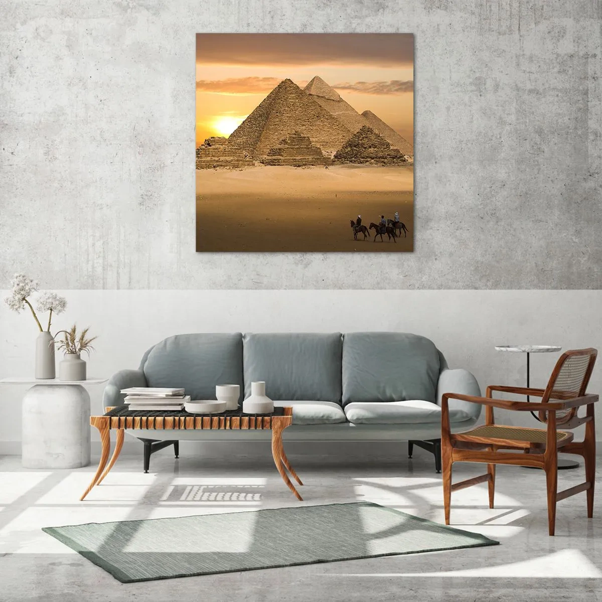 Glasbild - Bild auf glas - Seit Tausenden von Jahren keine Veränderung - 70x70 cm