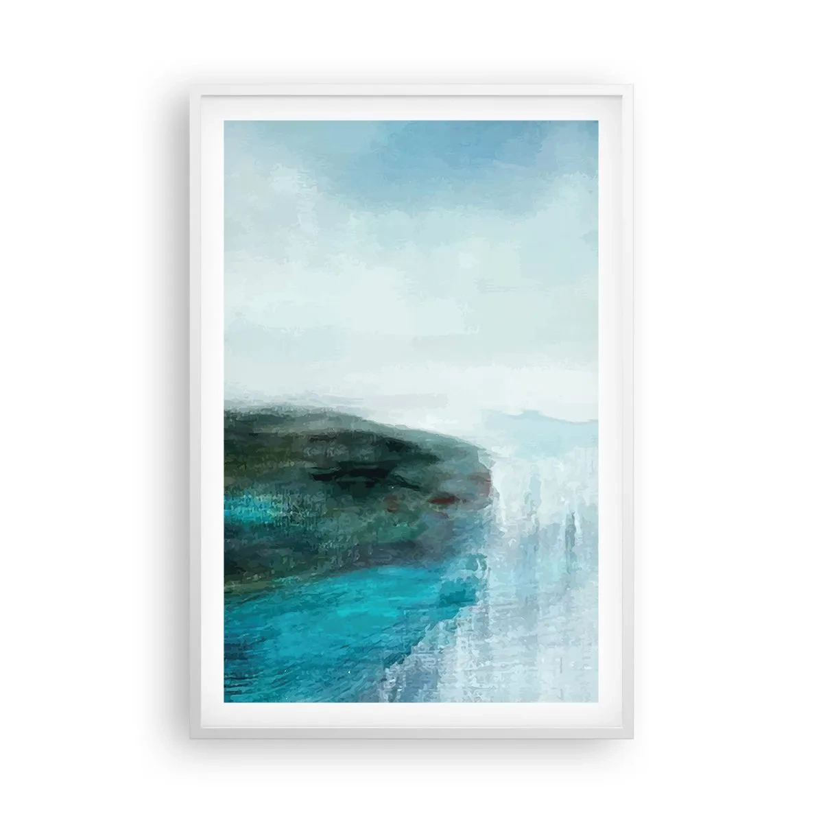 Poster in einem weißen Rahmen - Nautische Abstraktion - 61x91 cm