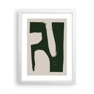 Poster in einem weißen Rahmen - Weiße Buchten - 30x40 cm