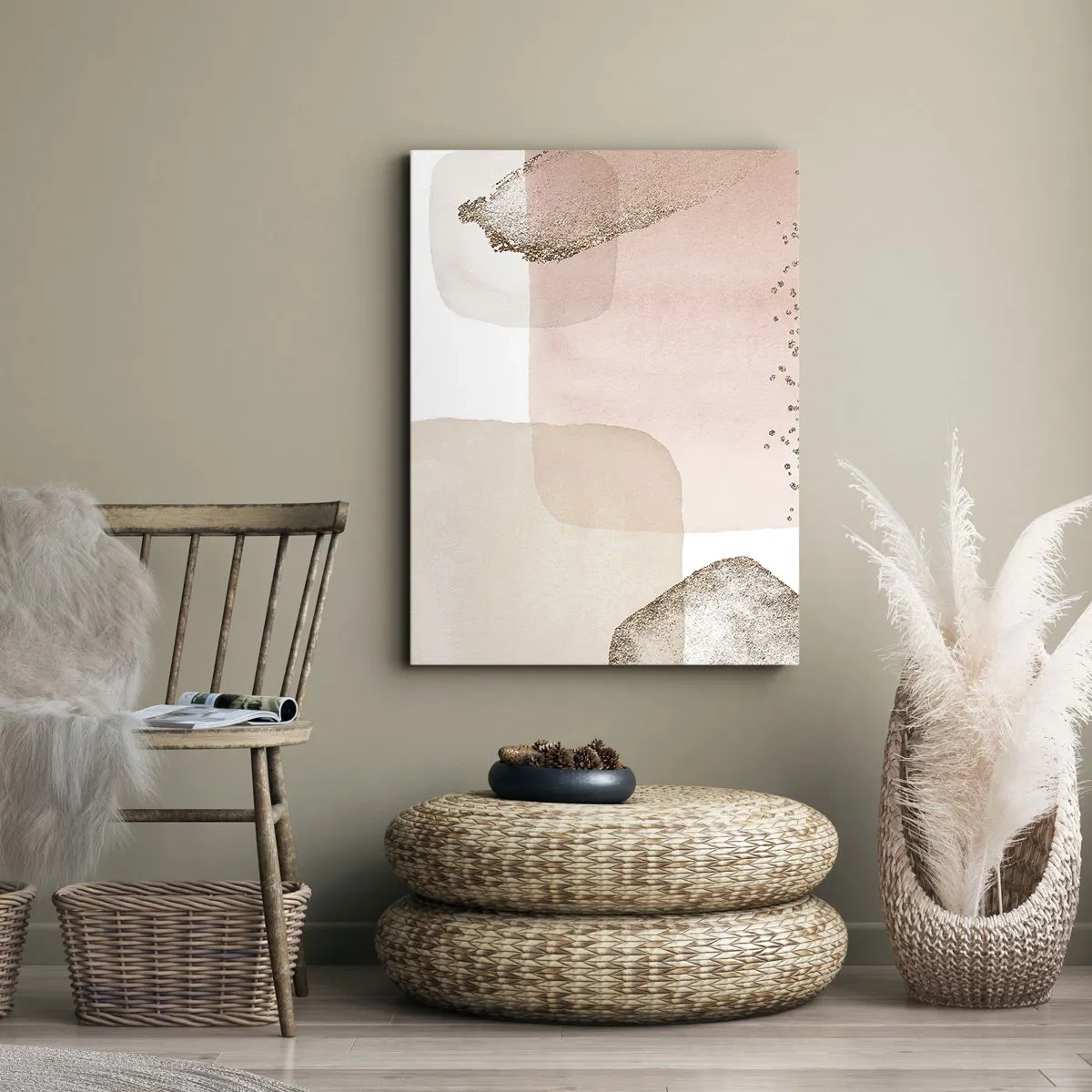 Bild auf Leinwand - Leinwandbild - Ein Blick durch die Farbe - 65x120 cm