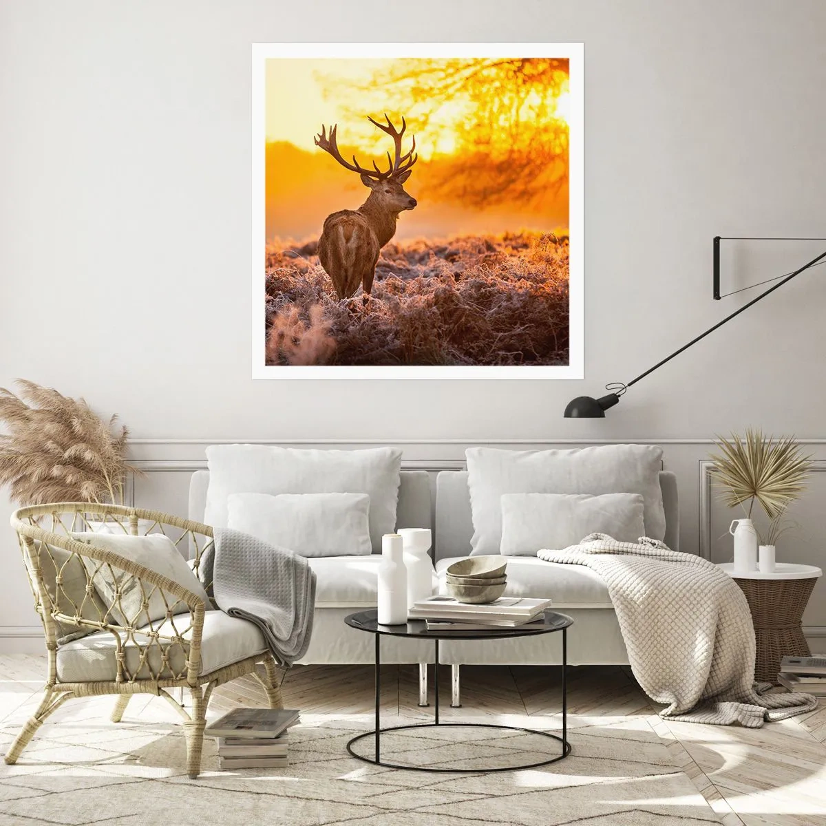 Poster - König des Herbstwaldes - 40x40 cm