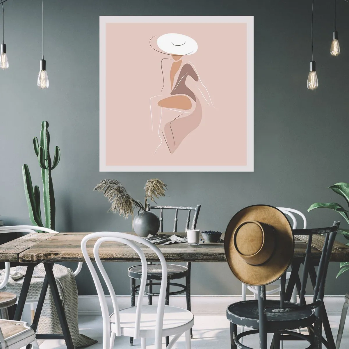 Poster - Eine Dame sein - 40x40 cm