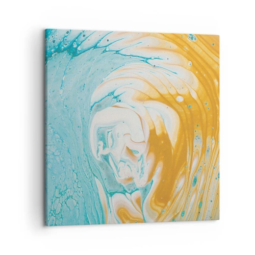 Bild auf Leinwand - Leinwandbild - Pastellwirbel - 50x50 cm