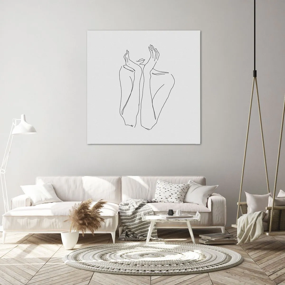 Bild auf Leinwand - Leinwandbild - Wovon Mädchen träumen - 70x70 cm