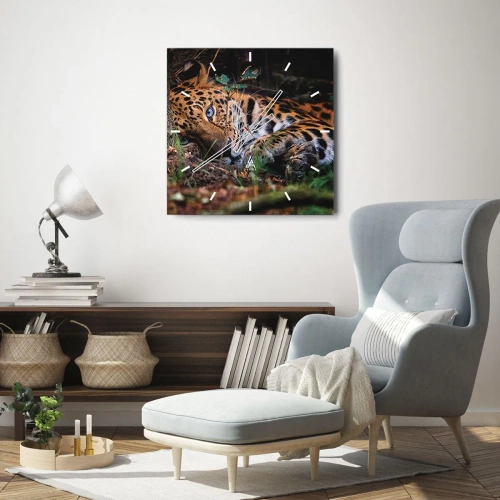 Wanduhr - Glasuhr - Vertrau mir - 40x40 cm