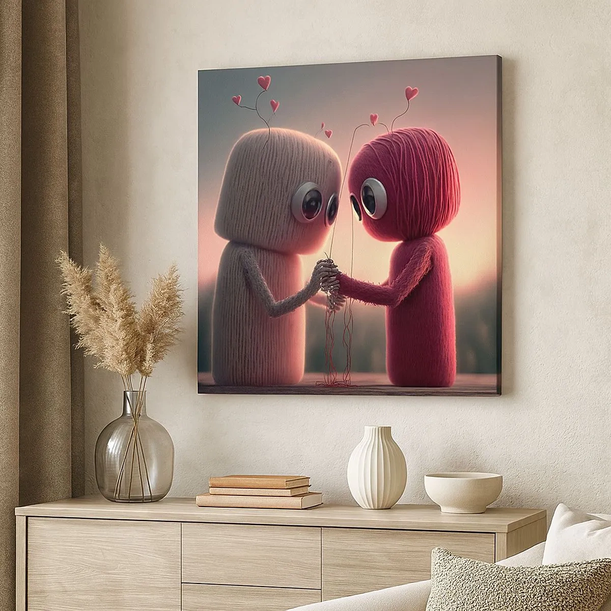 Bild auf Leinwand - Leinwandbild - Jeder darf lieben - 30x30 cm