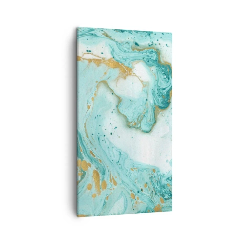 Bild auf Leinwand - Leinwandbild - Unter der großen Welle der Edo-Ära - 45x80 cm